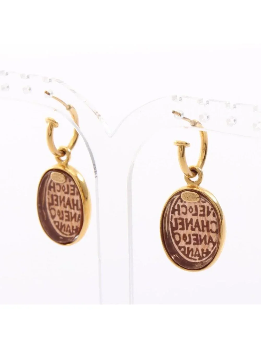 Chanel Earrings Gripoix Logo
